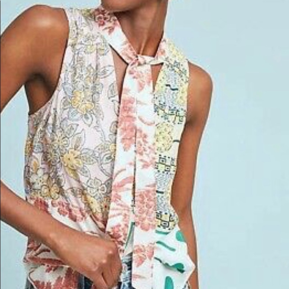 NWT Anthropologie Silk Tunic